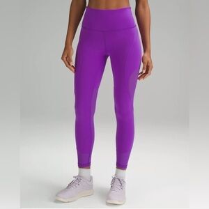 Lululemon Wunder Train Mesh Panel High-Rise Tight 25" Atomic Purple size 4 & 6